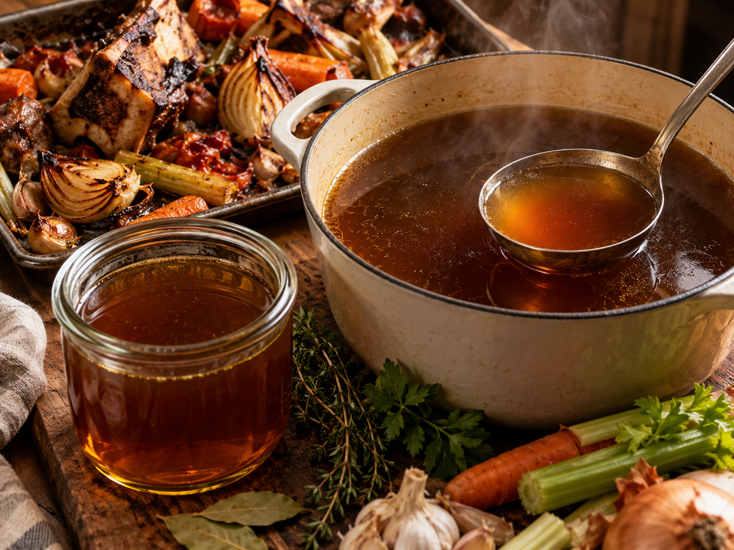 Rich Roasted Beef Stock
