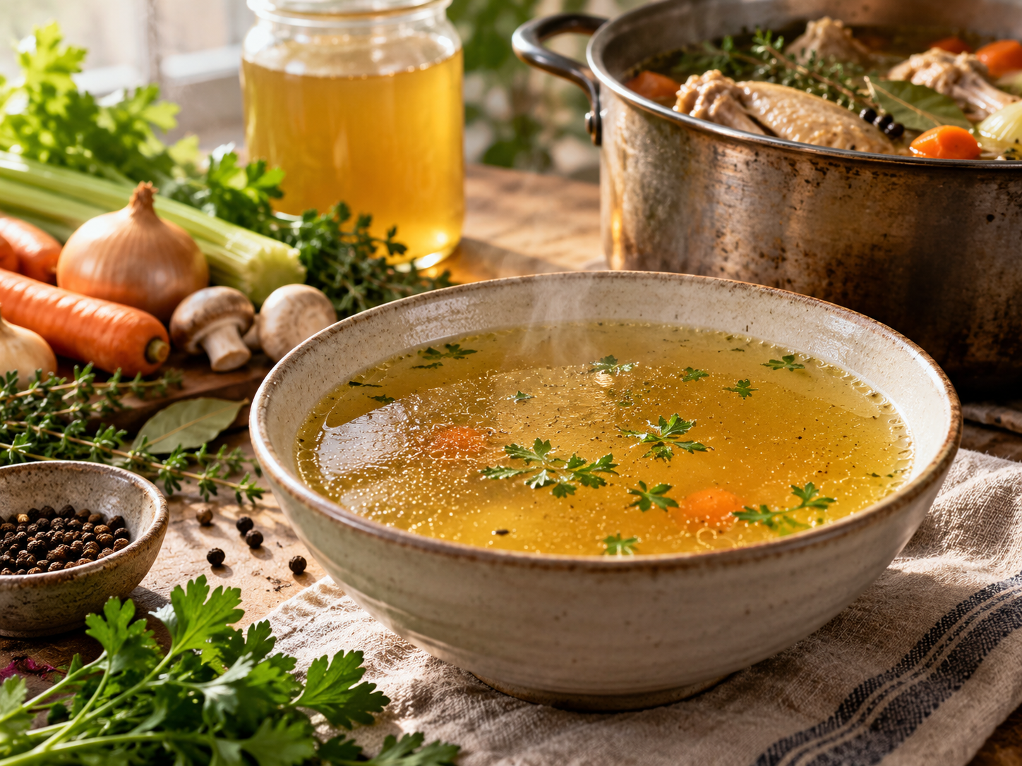 Italian-Style Chicken Broth